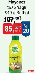 BOLBOL MAYONEZ %75 YAĞLI 840 G